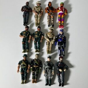 Vintage 80s 90s Lanard The Corps Action Figures Set of 12 (93F)